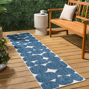 Rayna Modern Geometric Organic Shapes Indoor/Outdoor Area Rug